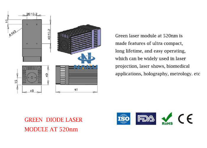 520nm Green Laser 1~80mW